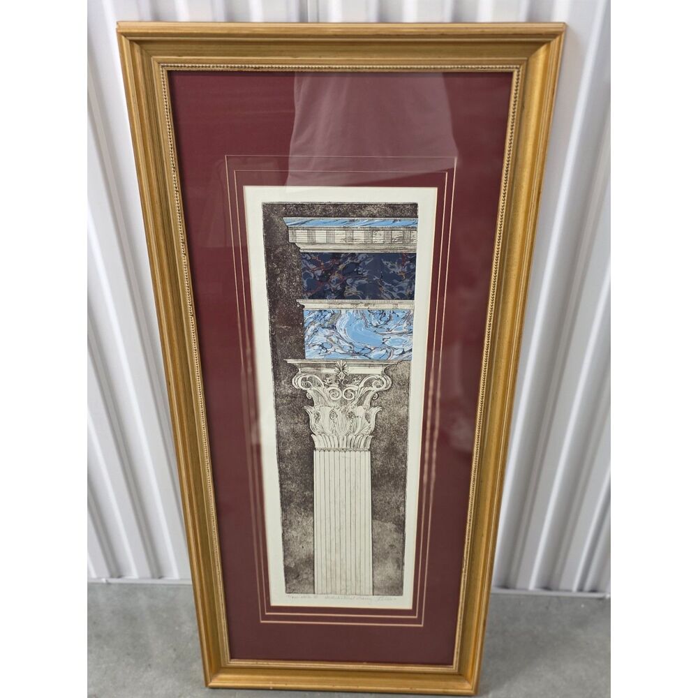 Frances S. Vella Signed Print "Architectural Tracery" State III – Framed #12/200
